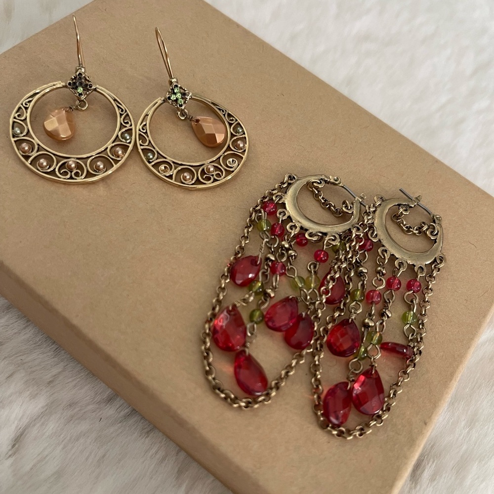 Earrings - 2 Pairs Set (Value:  $60)